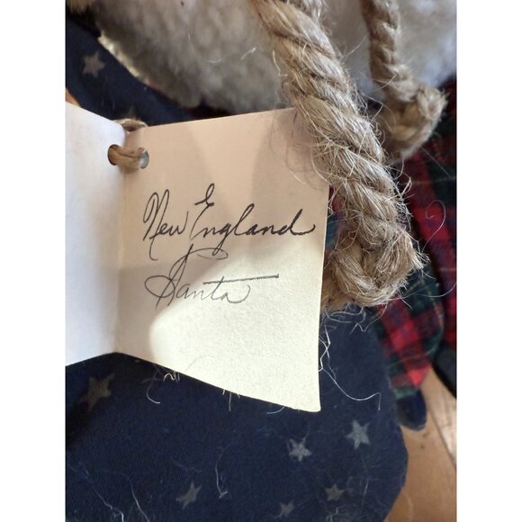 Vintage Wistyria Editions Sitting Santa Claus New England Hand Crafted 1992 - Picture 6 of 10